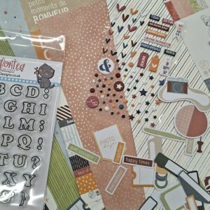 Pizza box day scrapbooking