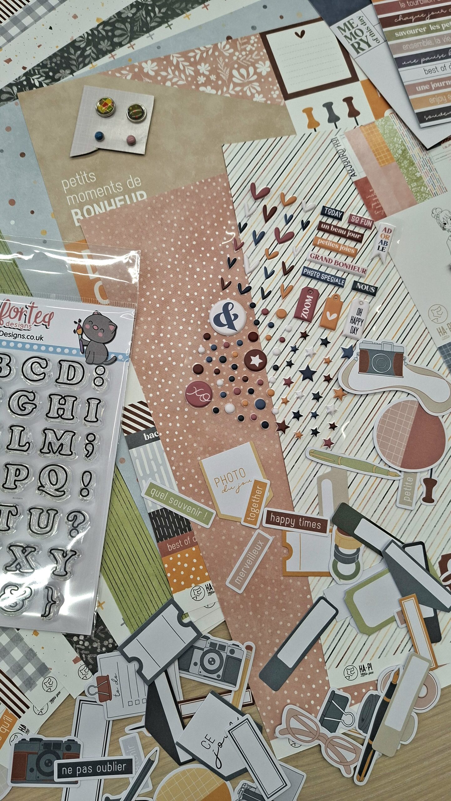 Pizza box day scrapbooking